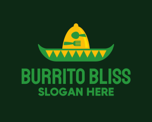 Burrito - Mexican Restaurant Sombrero logo design