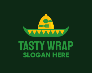 Burrito - Mexican Restaurant Sombrero logo design