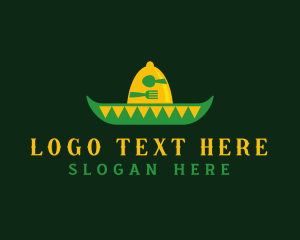 Mexican Sombrero Hat logo design