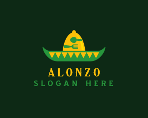 Mexican Sombrero Hat logo design