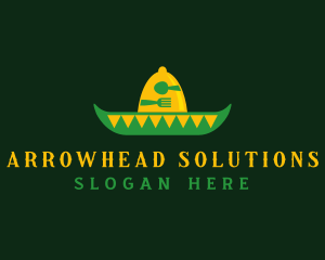 Mexican Sombrero Hat logo design