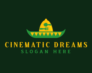 Mexican Sombrero Hat logo design