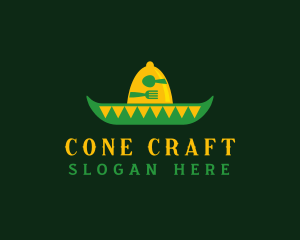 Mexican Sombrero Hat logo design