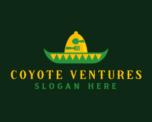 Mexican Sombrero Hat logo design