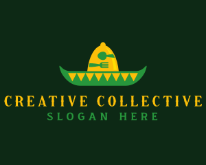 Mexican Sombrero Hat logo design