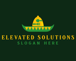 Mexican Sombrero Hat logo design