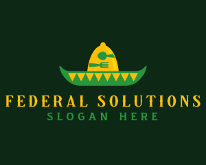 Mexican Sombrero Hat logo design