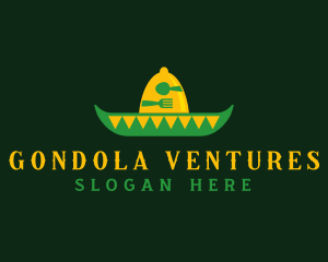 Mexican Sombrero Hat logo design