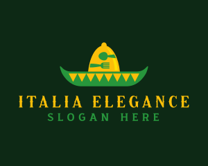 Mexican Sombrero Hat logo design