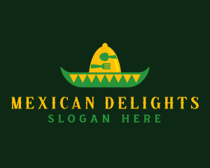 Mexican Restaurant Sombrero logo design