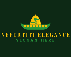 Mexican Sombrero Hat logo design