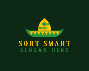 Mexican Sombrero Hat logo design