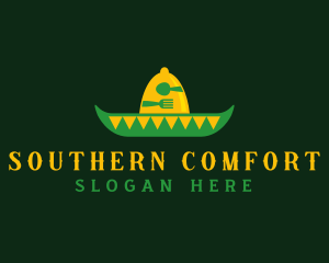 Mexican Sombrero Hat logo design