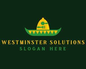 Mexican Sombrero Hat logo design