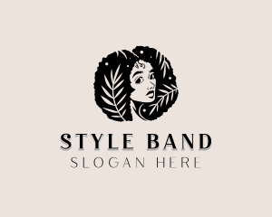 Hair Styling Salon Woman logo design