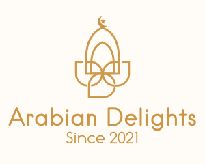 Arabic - Muslim Mosque Arch logo design