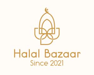 Muslim - Muslim Mosque Arch logo design