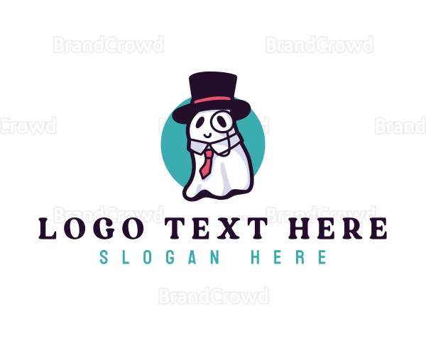 Hat Ghost Gentleman Logo