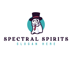 Hat Ghost Gentleman logo design