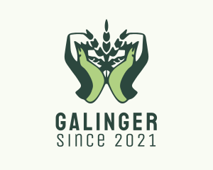 Cannabis - Green Hand Weed logo design