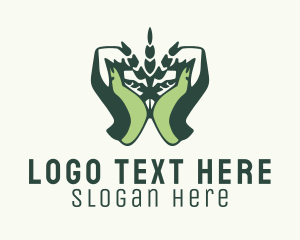 Green Hand Weed  Logo