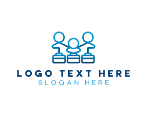 Hiring - People Human Resources logo design