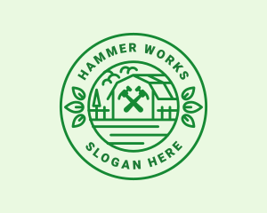 Hammer - Barn Hammer Carpentry logo design