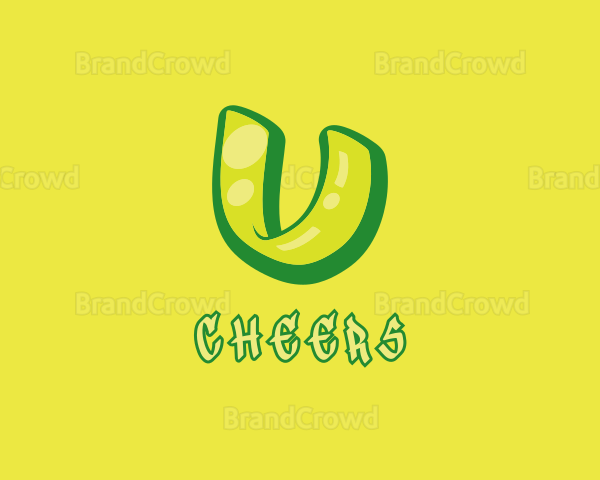 Graphic Gloss Letter U Logo
