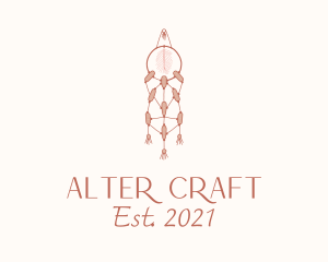 Macrame Dreamcatcher Decor logo design