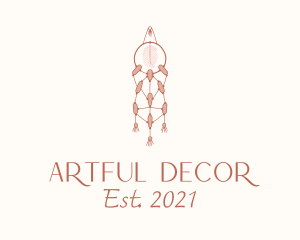 Macrame Dreamcatcher Decor logo design