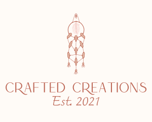 Macrame Dreamcatcher Decor logo design