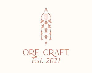 Macrame Dreamcatcher Decor logo design