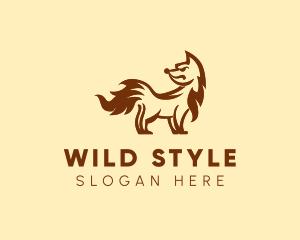 Angry Fox Animal  logo design