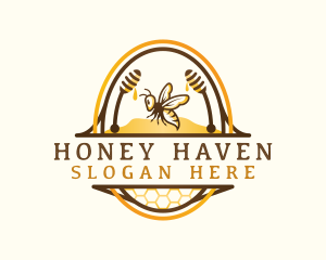 Apiculture - Honey Bee Hive logo design