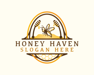 Honey Bee Hive logo design