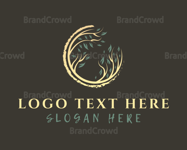 Tree Leaf Branches Logo