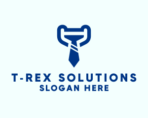 Business Necktie Suit Letter T logo design