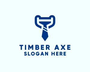 Business Necktie Suit Letter T logo design