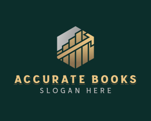 Bookkeeper - Financial Analytics Graph logo design