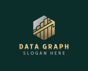 Financial Analytics Graph logo design