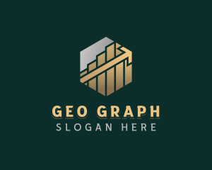 Financial Analytics Graph logo design