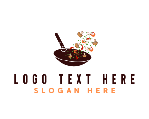 Nasi Lemak - Culinary Cooking Pan logo design