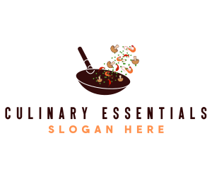 Culinary Cooking Pan logo design