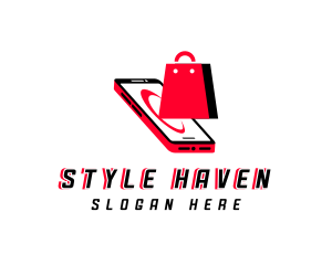 Retail - Smartphone Shopping Retail logo design