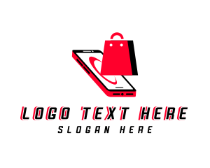 Smartphone Shopping Retail Logo