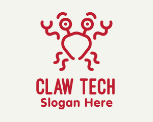 Claw - Red Crab Seafood logo design