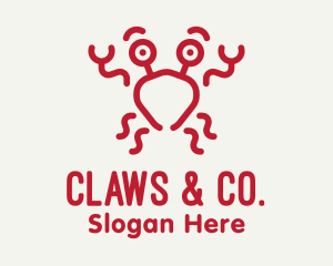 Red Crab Seafood logo design