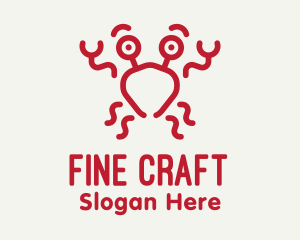 Red Crab Seafood logo design