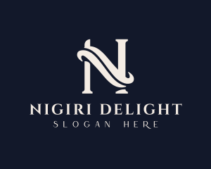 Interior Design Boutique Letter N logo design