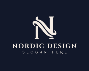 Interior Design Boutique Letter N logo design